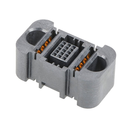 Molex Extreme Guardian Vertical Receptacle Assembly With Guide Receivers, 1 Power Circuit, 15 Signal 2141140002